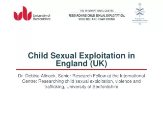 Child Sexual Exploitation in England (UK)