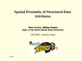 Spatial Proximity of Structural Data Attributes