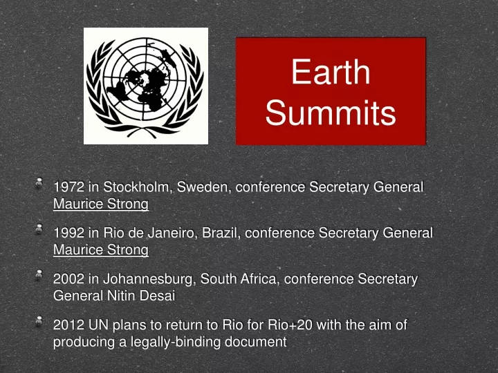 earth summits