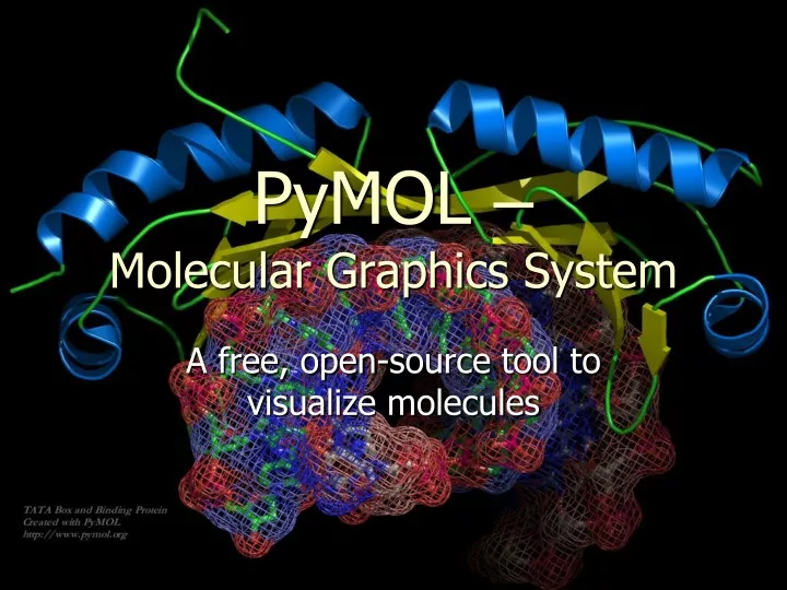 pymol molecular graphics system