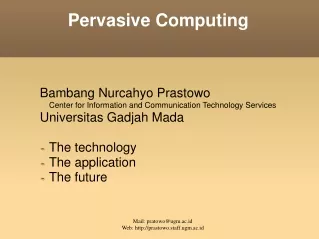 Pervasive Computing