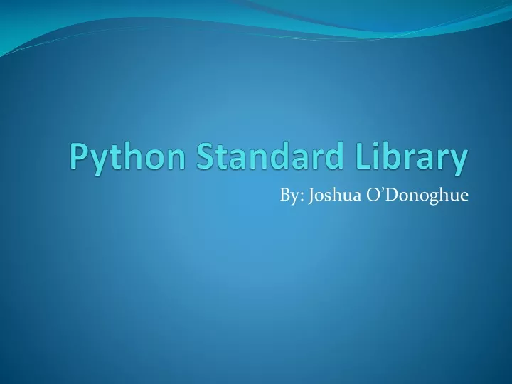 python standard library