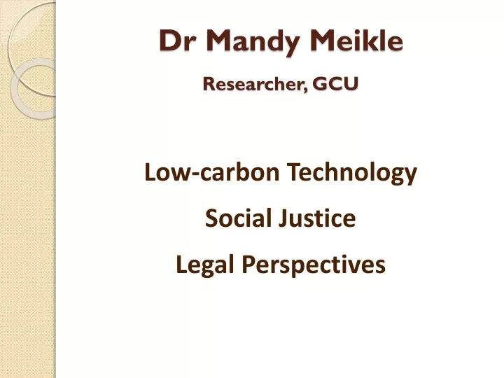 dr mandy meikle researcher gcu