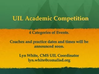 UIL  Academic Competition