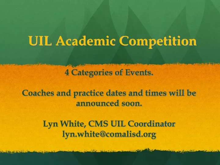 uil academic competition