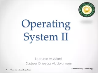 Operating System II