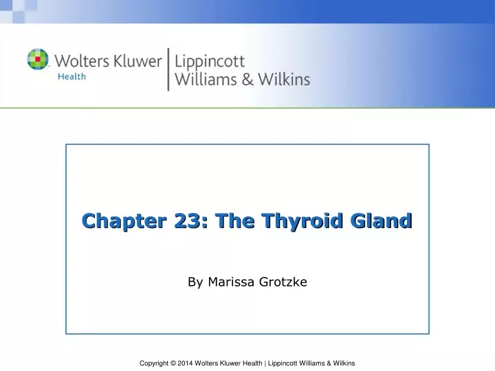 chapter 23 the thyroid gland