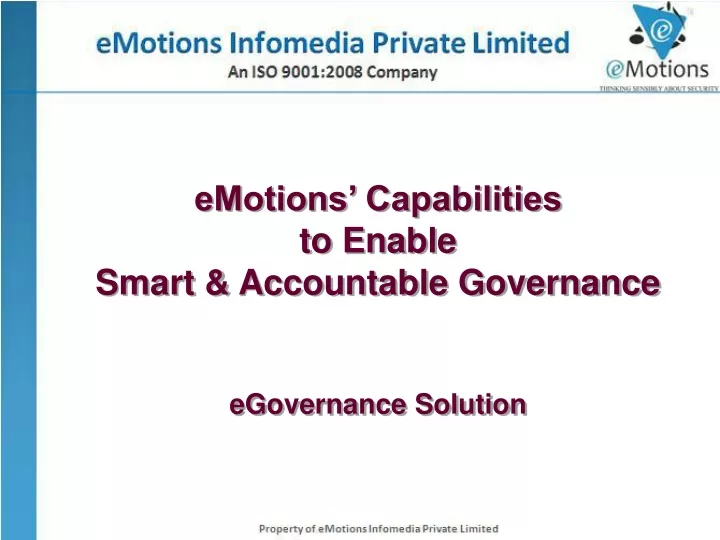 emotions capabilities to enable smart accountable