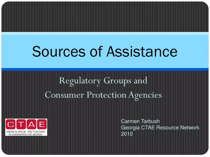 sources of assistance