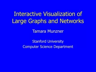 Interactive Visualization of Large Graphs and Networks