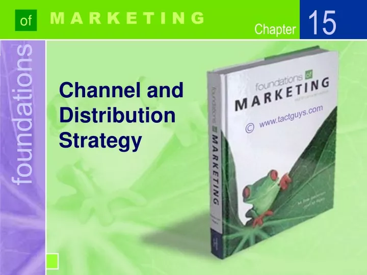channel and distribution strategy