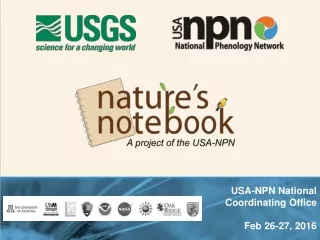 USA-NPN National Coordinating Office  Feb 26-27, 2016