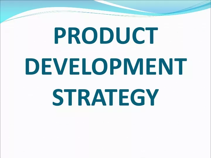 product development strategy