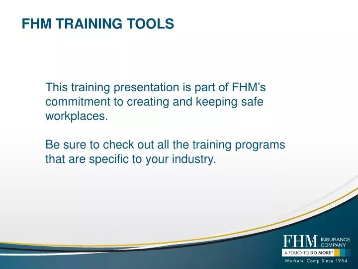 fhm training tools