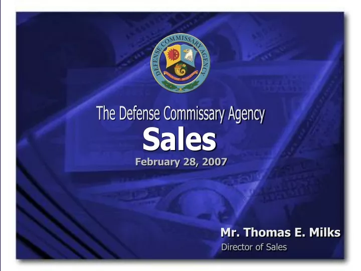 the defense commissary agency