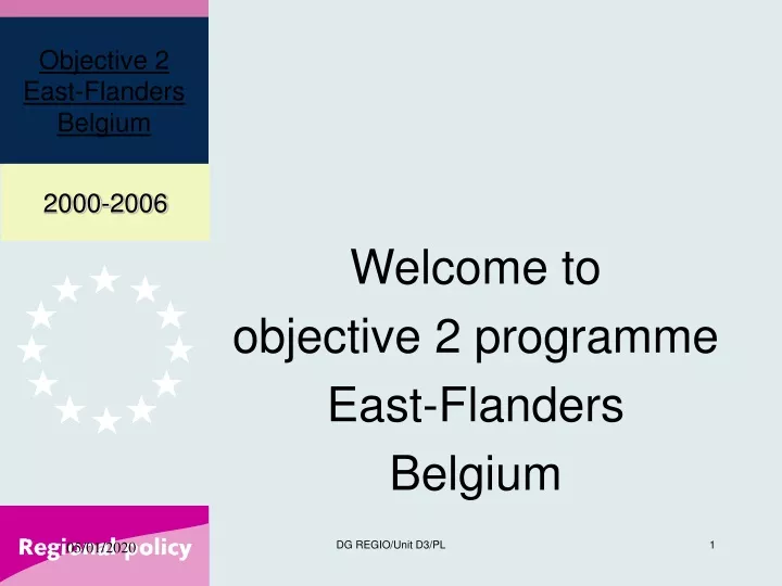 welcome to objective 2 programme east flanders belgium