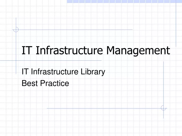 it infrastructure management