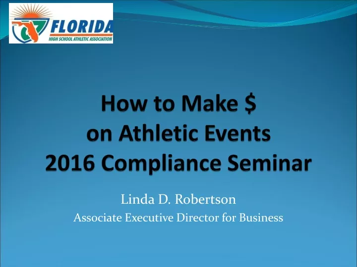 how to make on athletic events 2016 compliance seminar