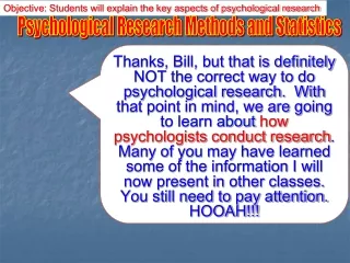 Psychological Research Methods and Statistics