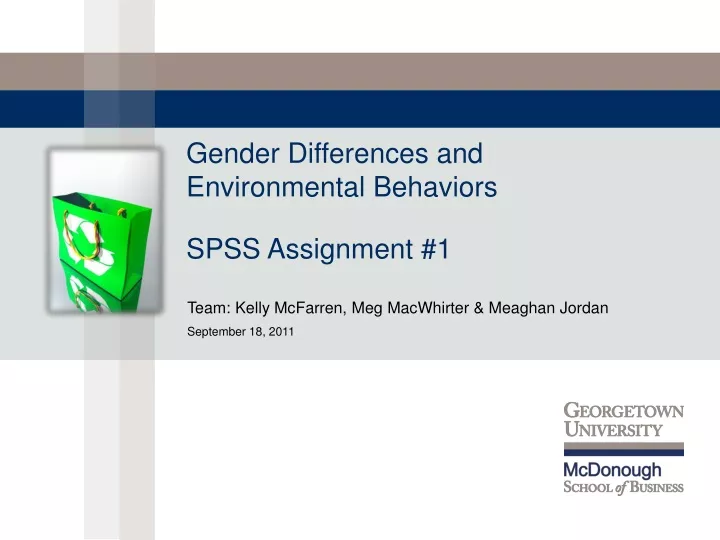 gender differences and environmental behaviors