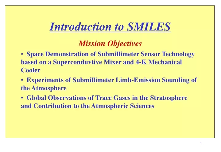 introduction to smiles