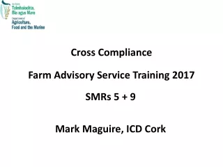 SMRs 5 + 9 Mark Maguire, ICD Cork