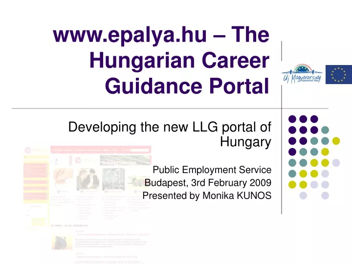 www epalya hu the hungarian career guidance portal