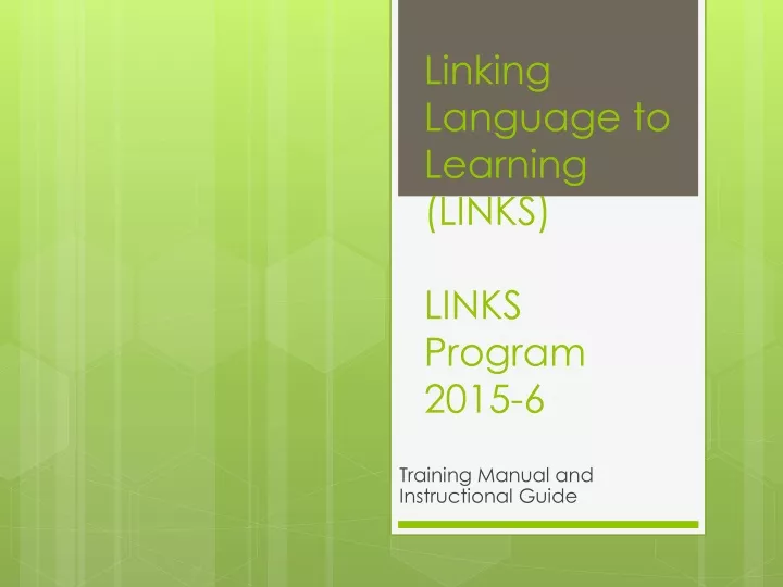 linking language to learning links links program 2015 6