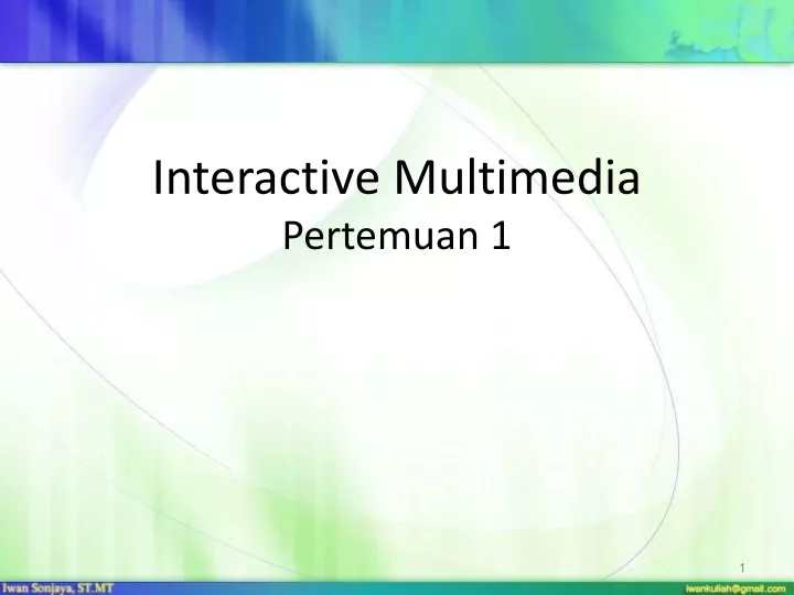 interactive multimedia pertemuan 1