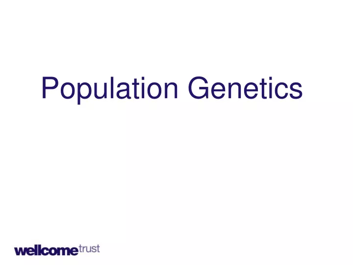 population genetics
