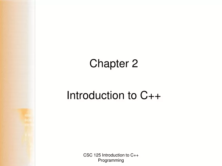 chapter 2 introduction to c