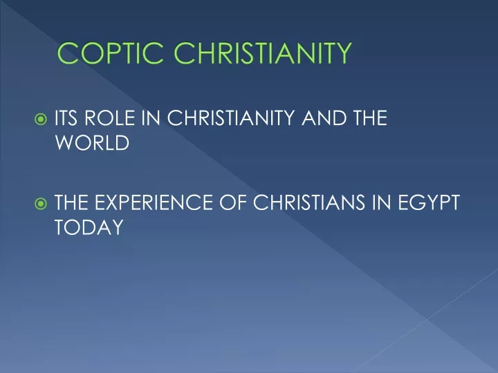 coptic christianity