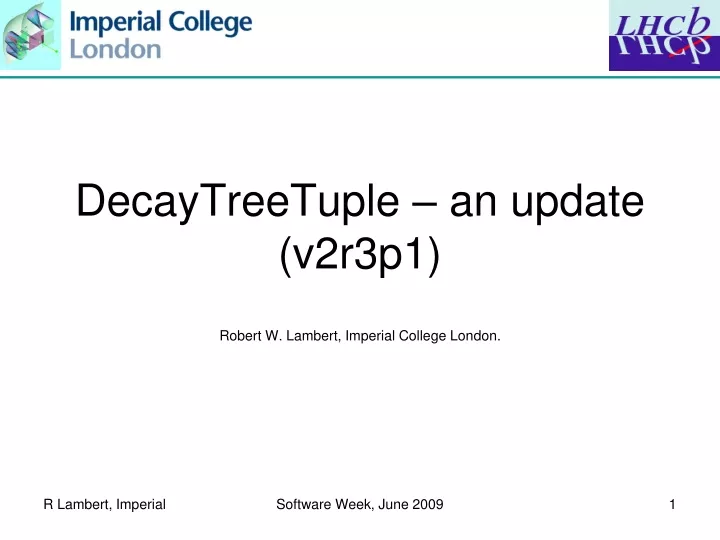 decaytreetuple an update v2r3p1