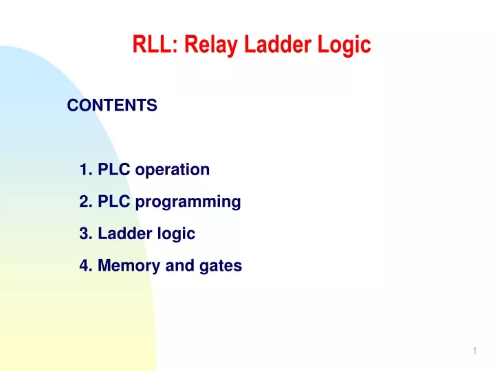 rll relay ladder logic