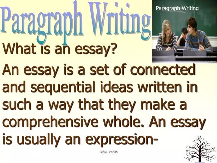 paragraph writing