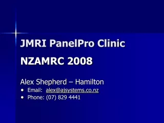 JMRI PanelPro Clinic
