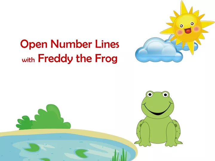 open number lines with freddy the frog