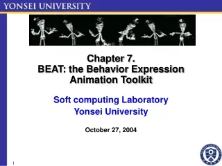 Chapter 7. BEAT: the Behavior Expression Animation Toolkit