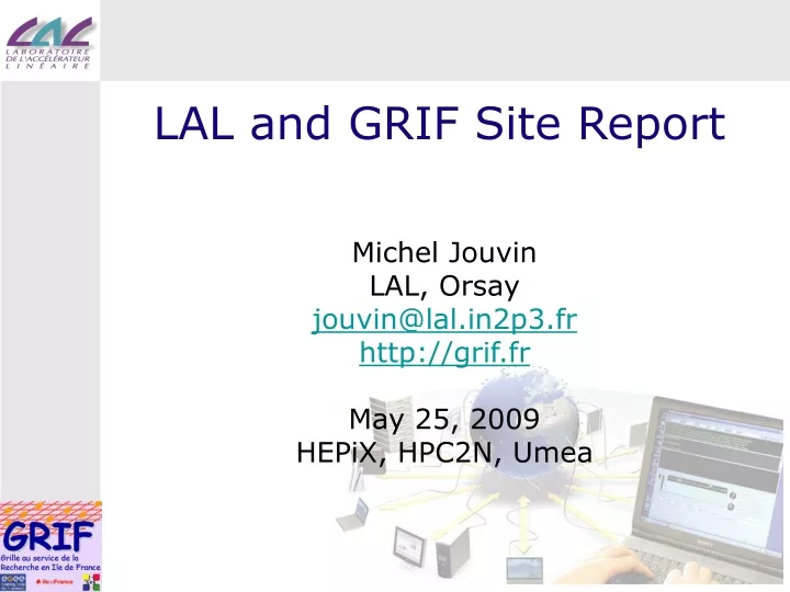 lal and grif site report