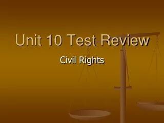 Unit 10 Test Review
