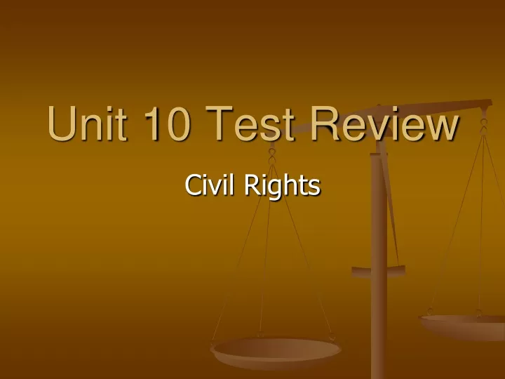 unit 10 test review
