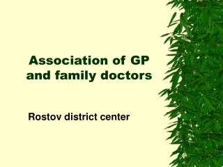 Association of GP and family doctors