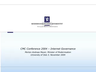 CMC Conference 2004 – Internet Governance