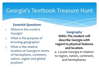 Georgia’s Textbook Treasure Hunt