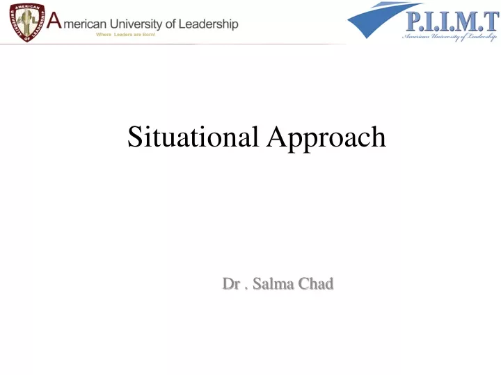 situational approach