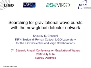 Searching for gravitational wave bursts with the new global detector network