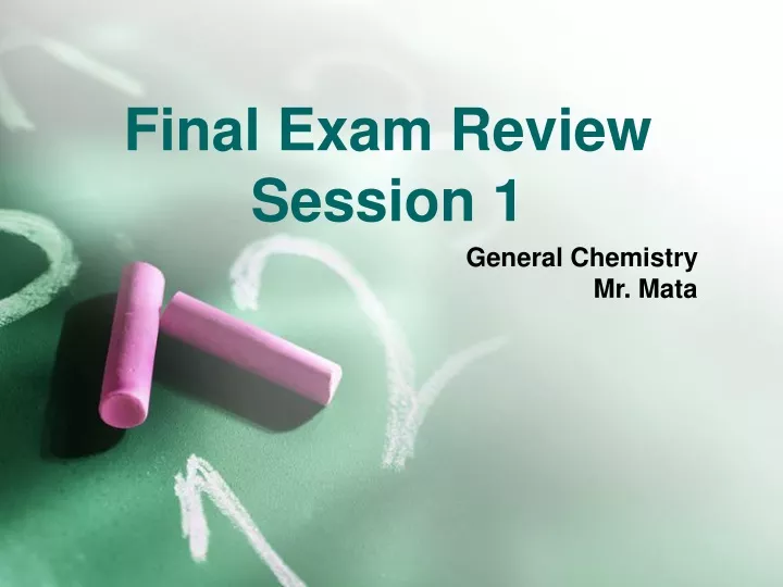final exam review session 1