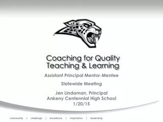 Coaching for Quality Teaching &amp; Learning