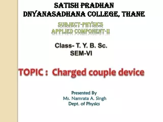 Class- T. Y. B. Sc. SEM-VI