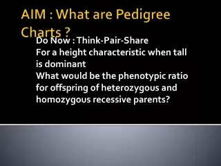 AIM : What are Pedigree Charts ?
